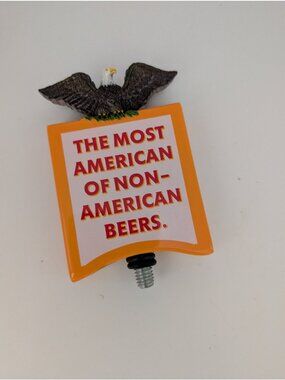 Beer Tap Handle Orange Eagle Topper Collectible Resin Bar Decor